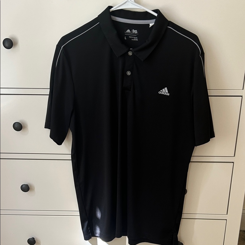 Adidas golf shirt. Great condition. Black, Large